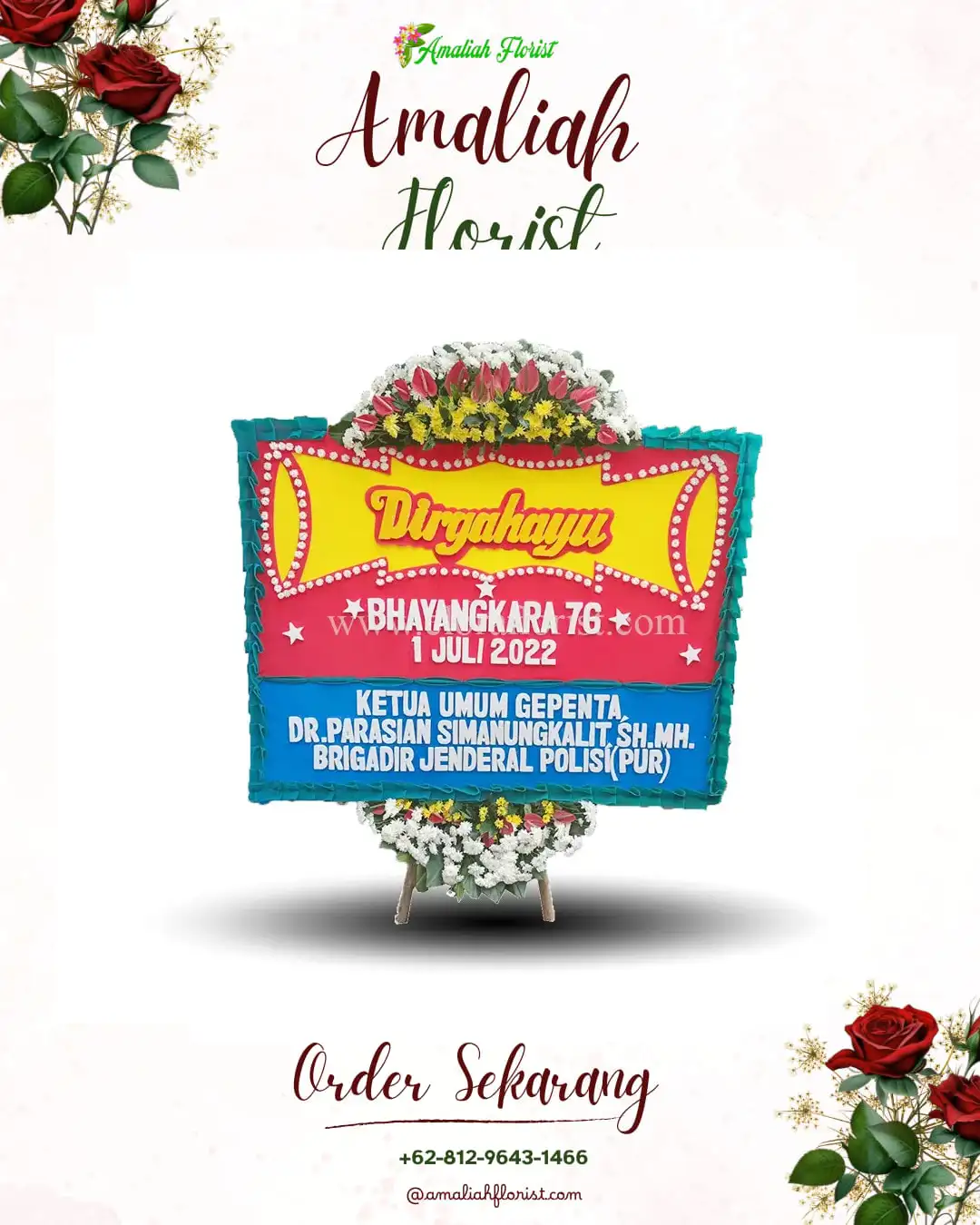 Papan Bunga HUT Ulang Tahun Tayan Hilir